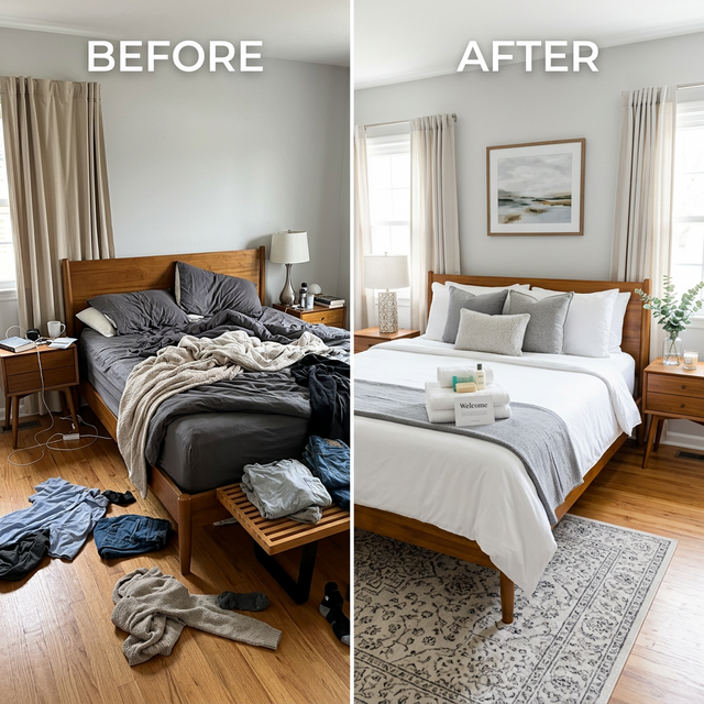 Bedroom Before After
